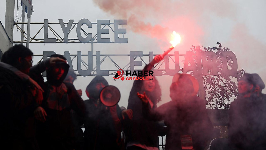 Fransa'nın lise eylemleri Belçika'ya da sıçradı