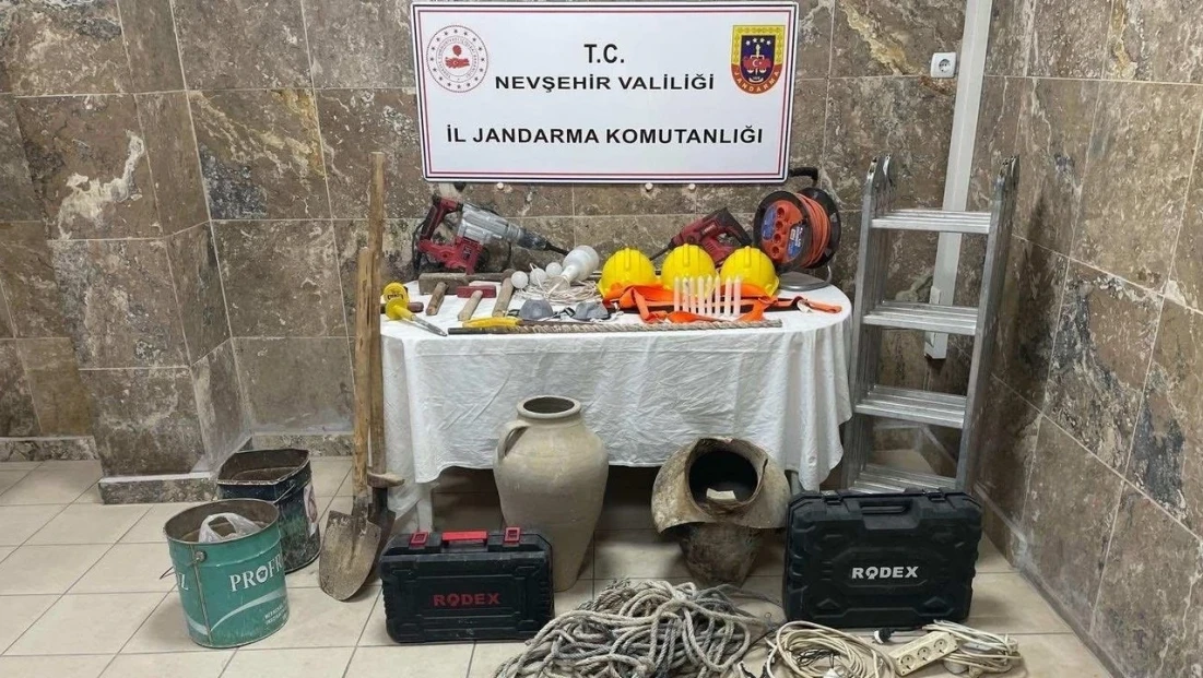 Ürgüp'te Tarihi Eser Kaçakçılarına Suçüstü Operasyon