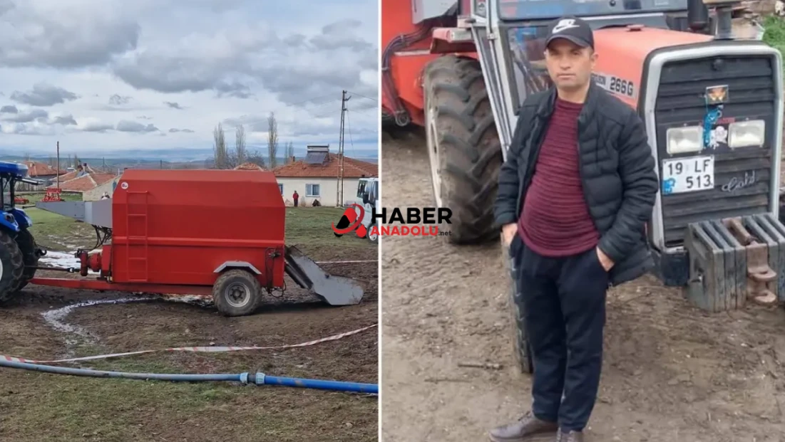 Yem karma makinasına düşen adam hayatını kaybetti