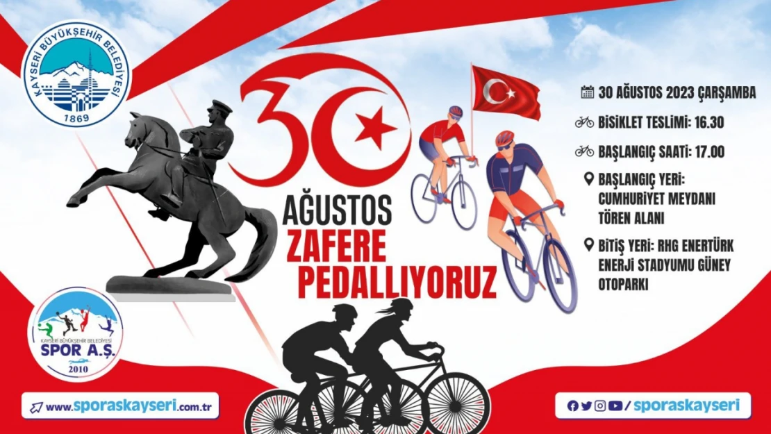 30 Ağustos için Zafere Pedallıyoruz etkinliği düzenlenecek