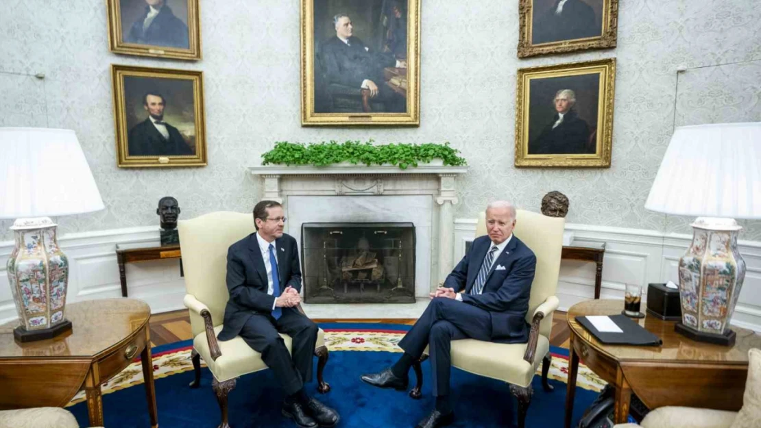 ABD Başkanı Biden, İsrail Cumhurbaşkanı Herzog'u Beyaz Saray'da ağırladı