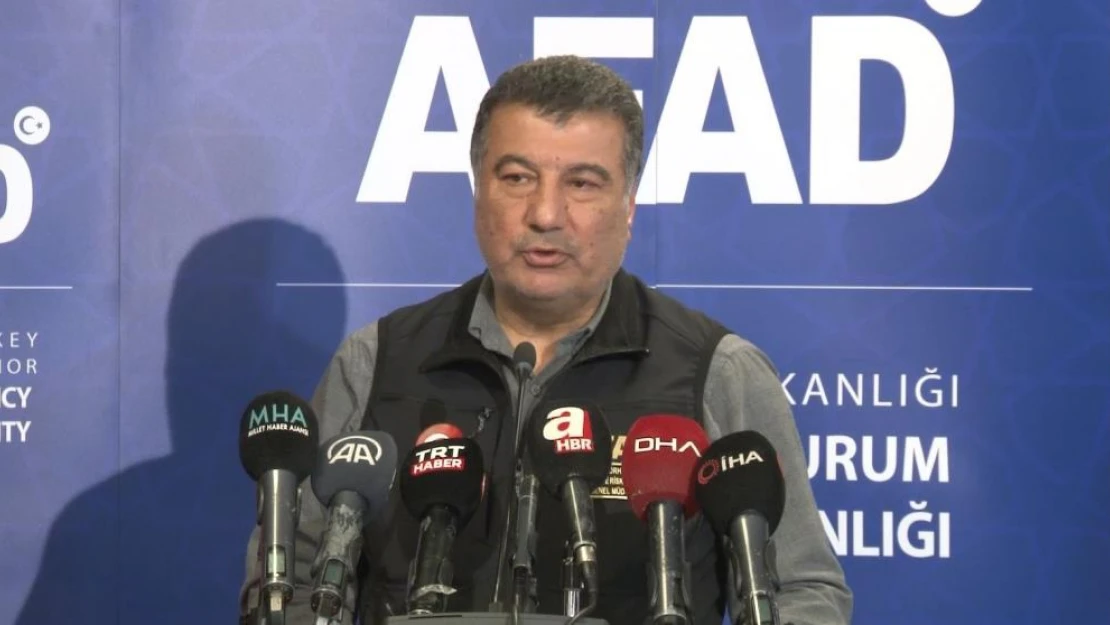 AFAD Deprem ve Risk Azaltma Genel Müdürü Tatar: "Şu ana kadar toplamda 3 bin 858 artçı sarsıntı var