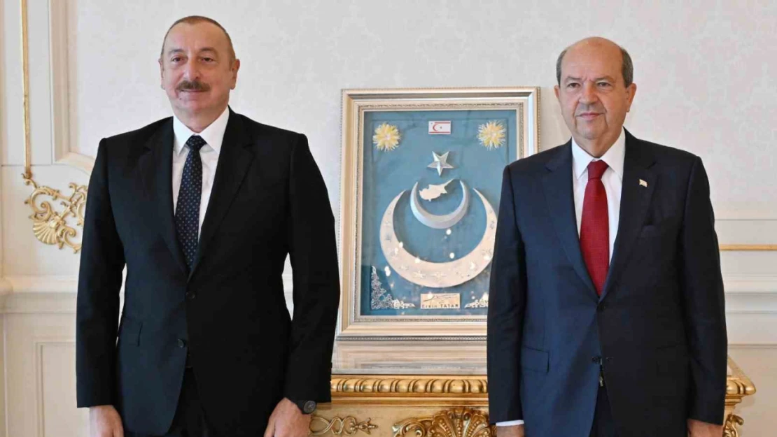 Aliyev, KKTC Cumhurbaşkanı Tatar ile görüştü