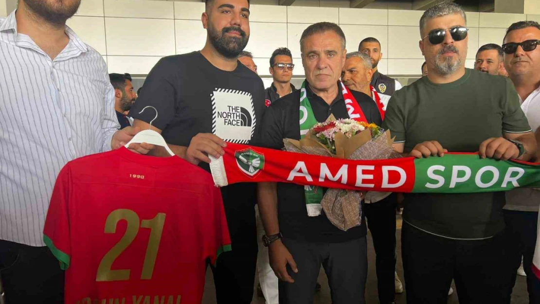 Amedspor'un yeni teknik direktörü Ersun Yanal, Diyarbakır'a geldi