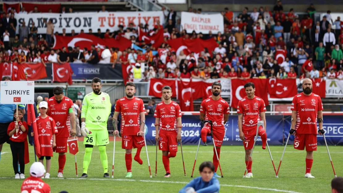 Ampute Futbol Milli Takımı, Avrupa Şampiyonası finalinde İspanya'yı 3-0 mağlup ederek turnuvayı üst üste 3. kez şampiyonlukla tamamladı.