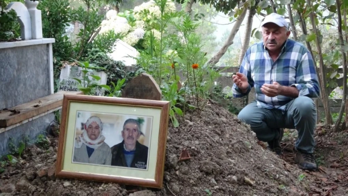 Annesinin kaybolan altın dişlerini arıyor