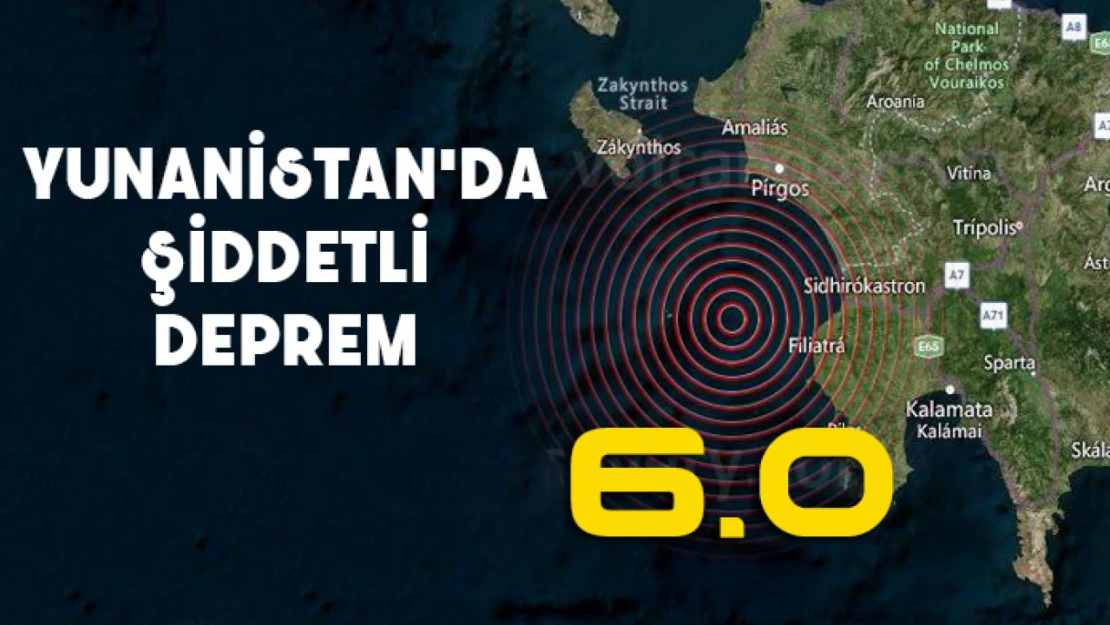 Avrupa-Akdeniz Sismoloji Merkezi (EMSC), Yunanistan'ın güneyinde 6 büyüklüğünde deprem meydana geldiğini duyurdu.