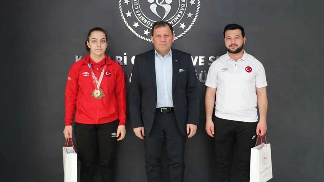 Avrupa üçüncüsü Kayserili sporcu Yunanistan yolcusu