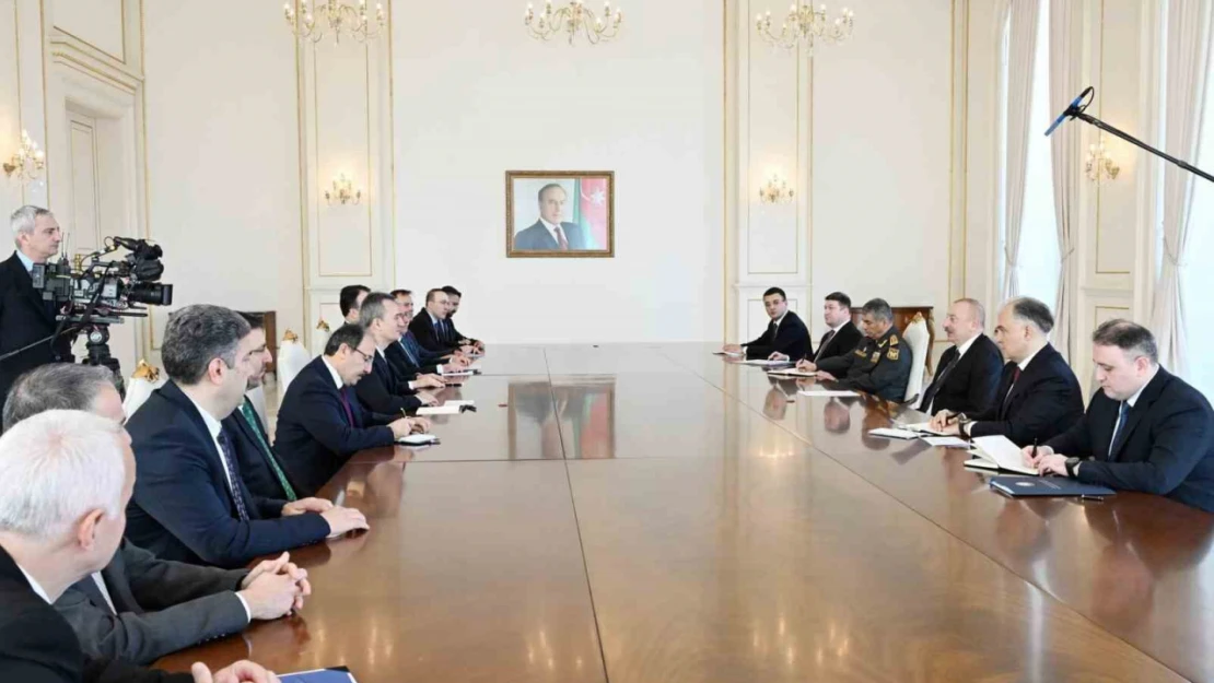 Azerbaycan Cumhurbaşkanı Aliyev, Savunma Sanayii Başkanı Görgün'ü kabul etti