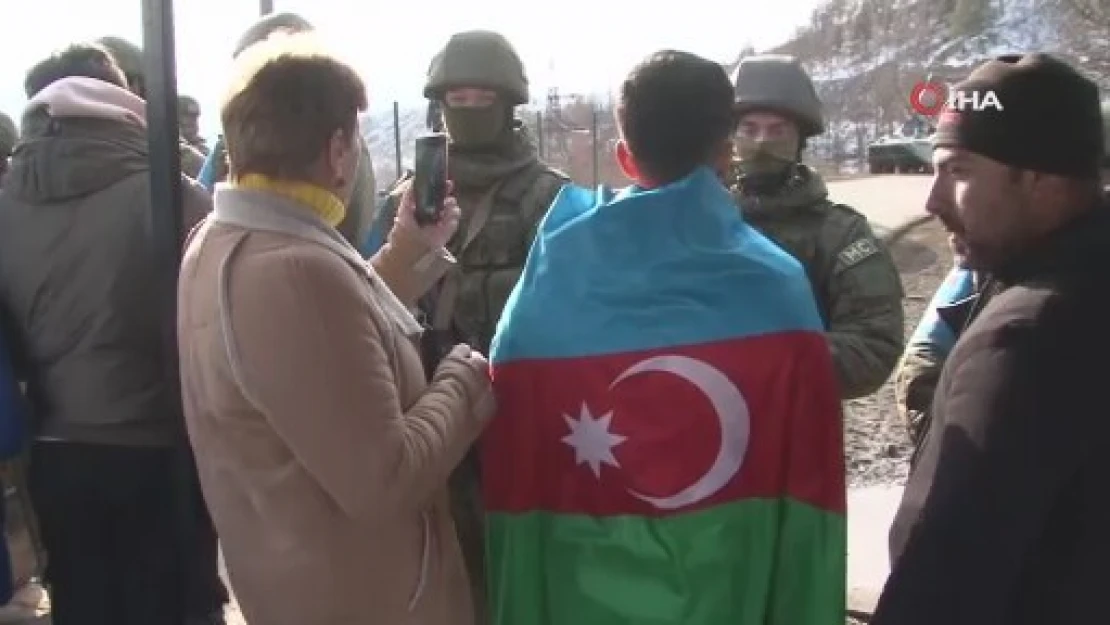 Azerbaycanlı aktivistlerin Laçın Koridoru'ndaki protestosuna katılım artıyor