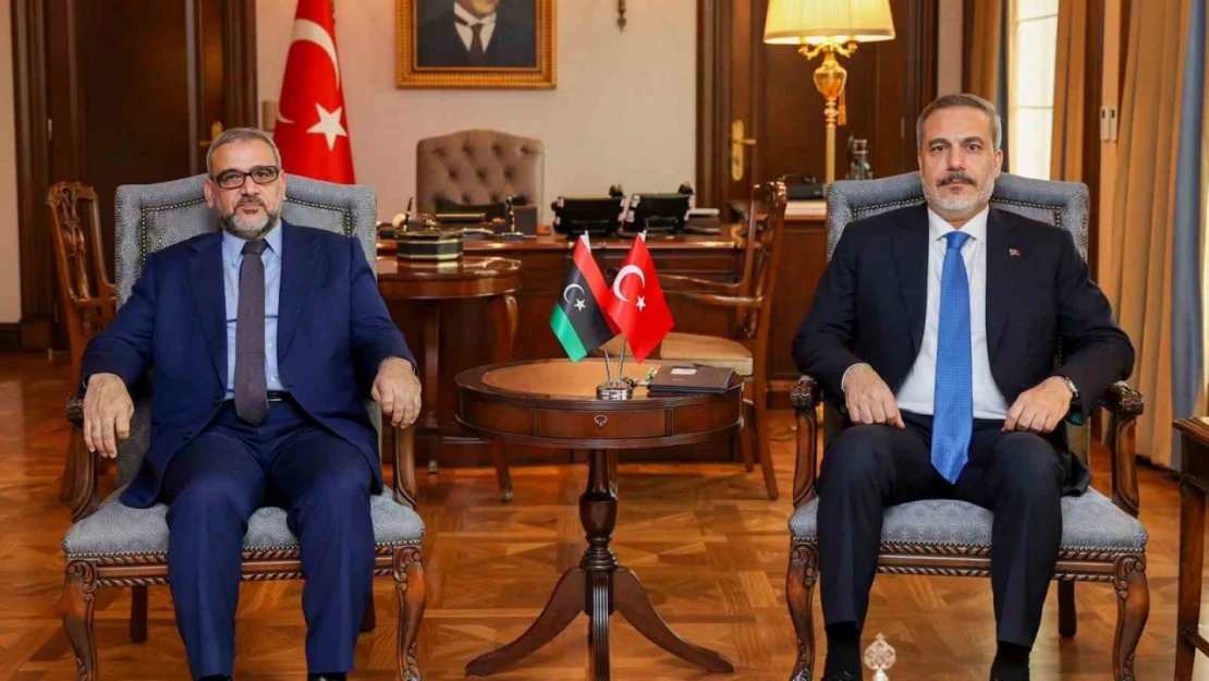 Bakan Fidan, Libya Yüksek Devlet Konseyi Başkanı El-Meşri ile görüştü