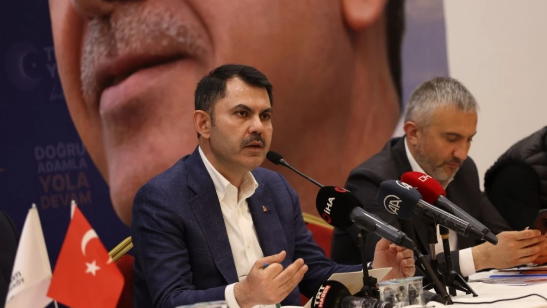 Bakan Kurum: Milletimiz, 14 Mayıs'ta sırtını Kandil'e dayayanlara değil, milletiyle yol yürüyenlere destek vermiştir