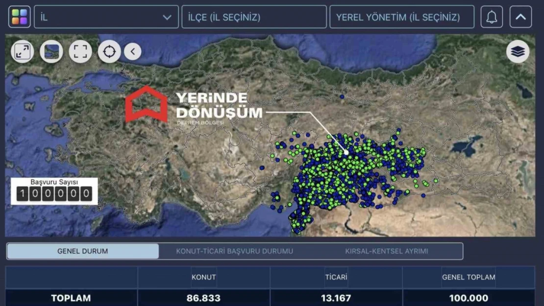 Bakan Özhaseki: Yerinde Dönüşüm' projemize 8. günde başvuru sayısı 100 bini buldu