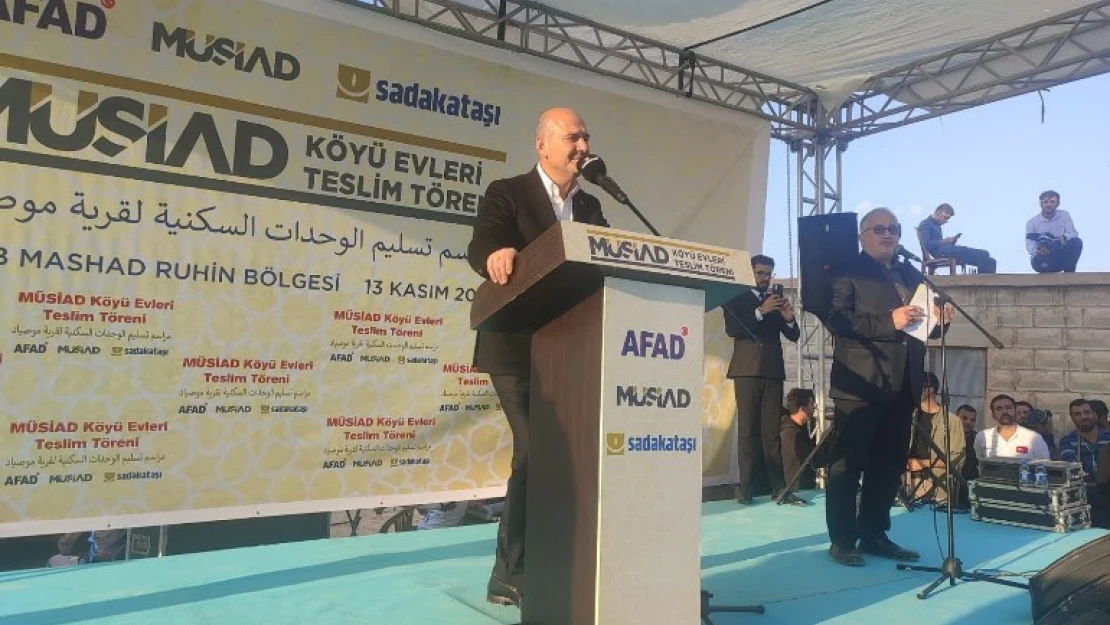 Bakan Soylu: &quotYıl sonuna kadar 100 bin briket evi tamamlamış olacağız"