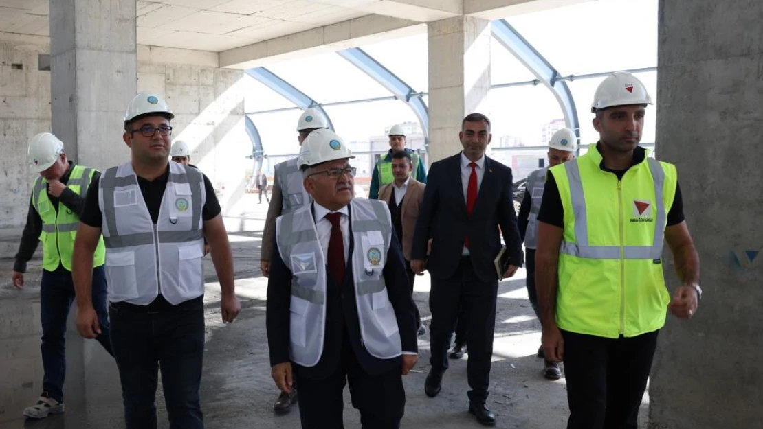 Başkan Büyükkılıç'tan havalimanı incelemesi