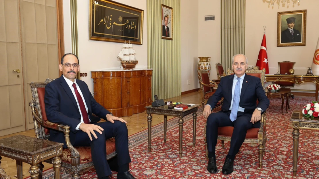 Başkanı Kurtulmuş, MİT Başkanı Kalın ile görüştü