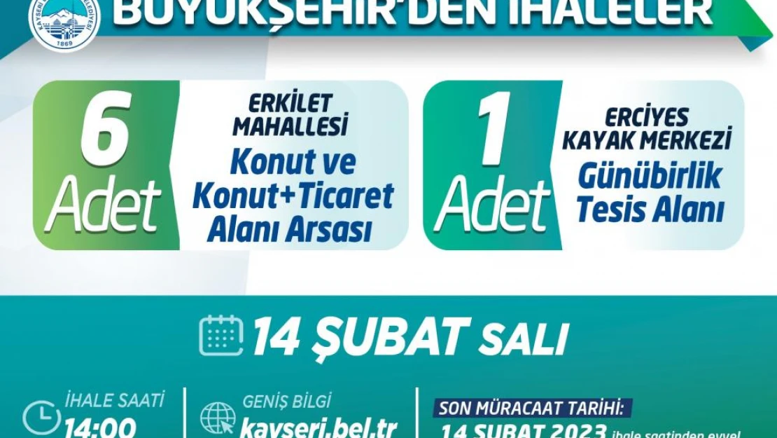 Büyükşehir'den ihaleler