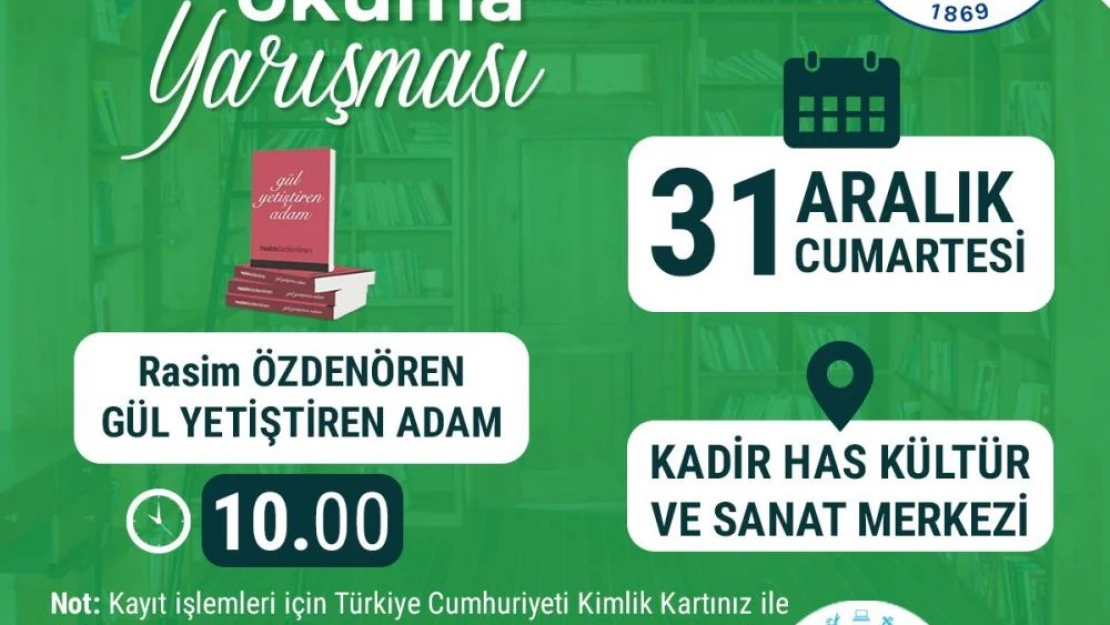 Büyükşehir'den kitap okuma yarışması