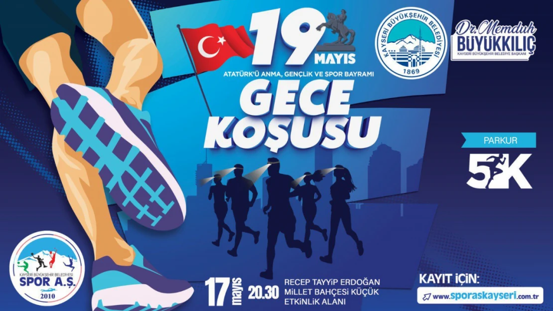 Büyükşehir Spor A.Ş.'den 19 Mayıs Gece Koşusu