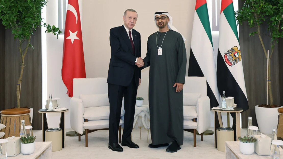 Cumhurbaşkanı Erdoğan, BAE Devlet Başkanı Muhammed Bin Zayed Al Nahyan ile görüştü