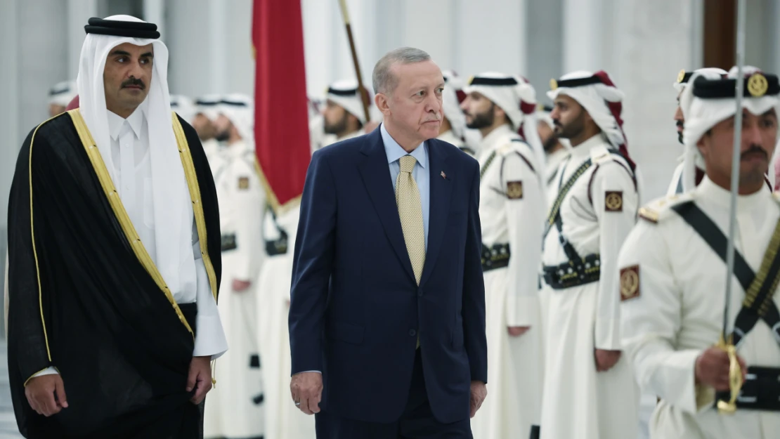 Cumhurbaşkanı Erdoğan, Katar Emiri Al Thani ile bir araya geldi