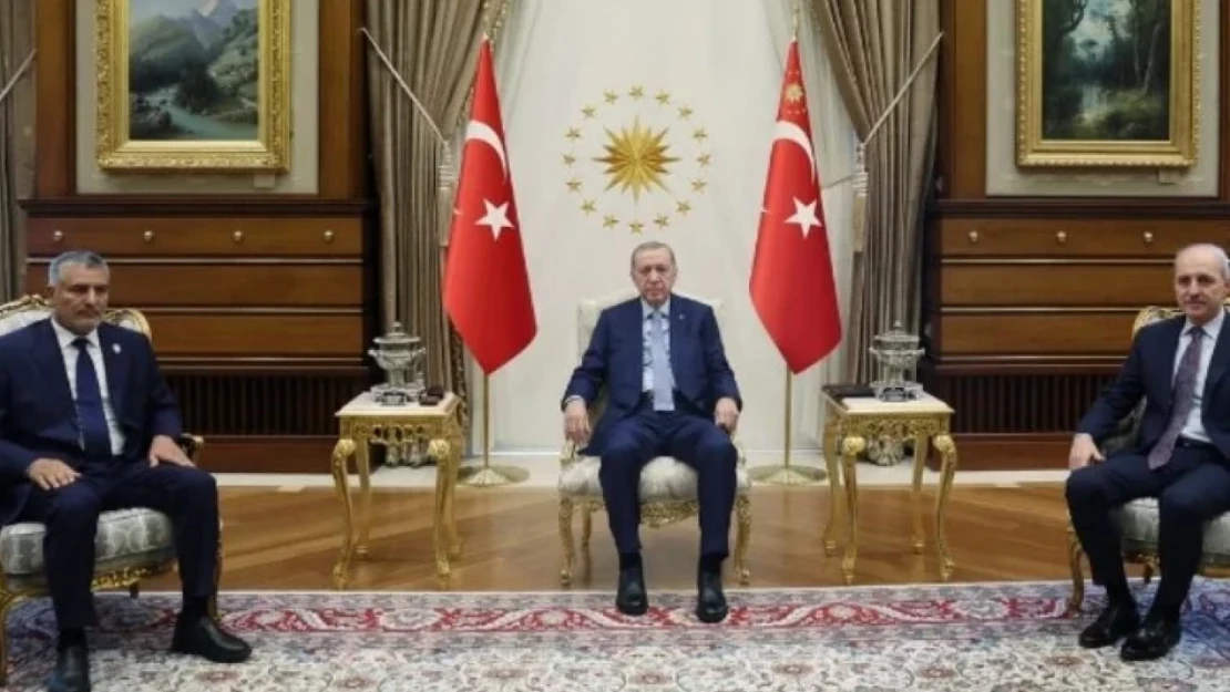 Erdoğan, Libya Devlet Yüksek Konseyi Başkanı Muhammed Tekale'yi kabul etti.