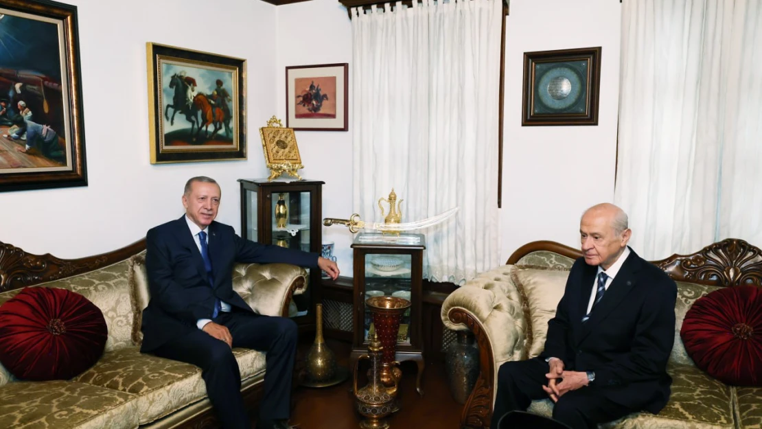 Cumhurbaşkanı Erdoğan, MHP Genel Başkanı Bahçeli ile görüştü