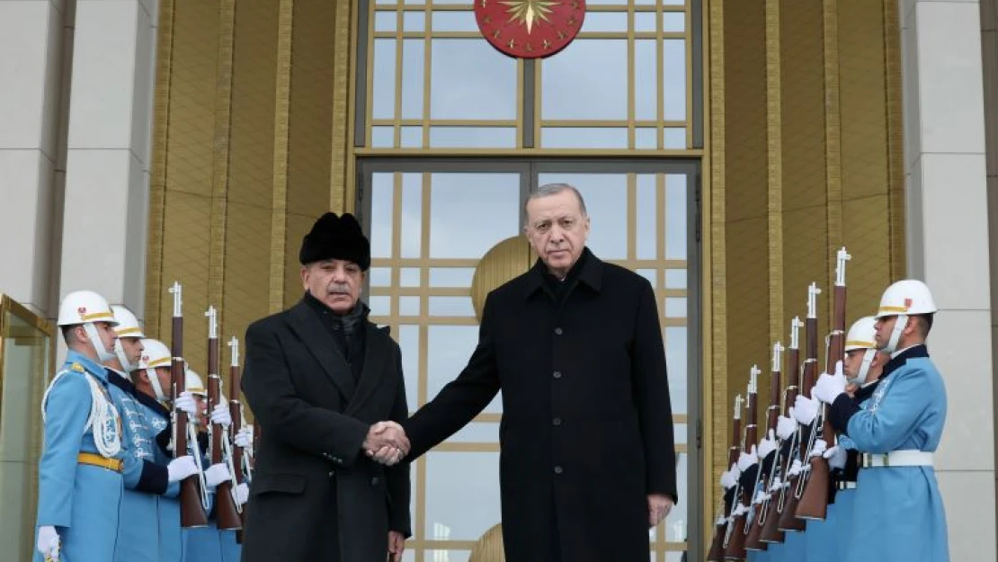 Cumhurbaşkanı Erdoğan, Pakistan Başbakanı Şahbaz Şerif'i Kabul etti