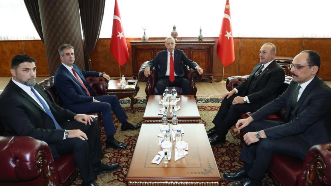 Cumhurbaşkanı Recep Tayyip Erdoğan, İsrail Dışişleri Bakanı Eli Cohen'i kabul etti.