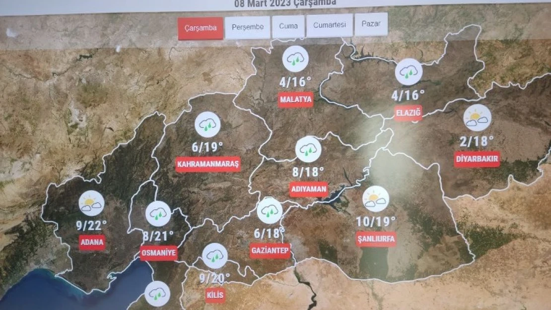 Deprem bölgesinde bu hafta yer yer yağış görülecek