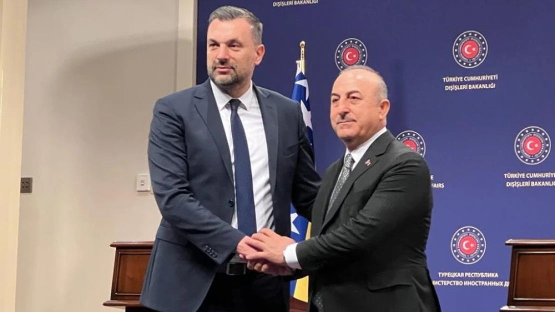 Dışişleri Bakanı Çavuşoğlu, Bosna-Hersekli mevkidaşı Konakoviç ile görüştü