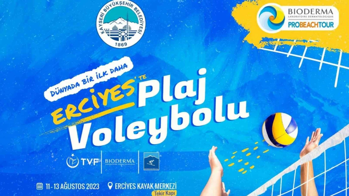 Dünyada ilk kez bir dağda 'plaj voleybolu' oynanacak