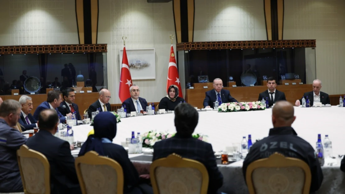 Erdoğan, işçilerle bir araya geldi