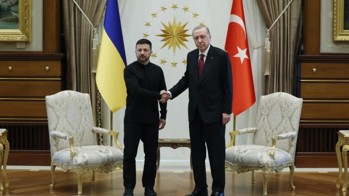 Erdoğan, Ukrayna Cumhurbaşkanı  Zelenskiy ile bir araya geldi