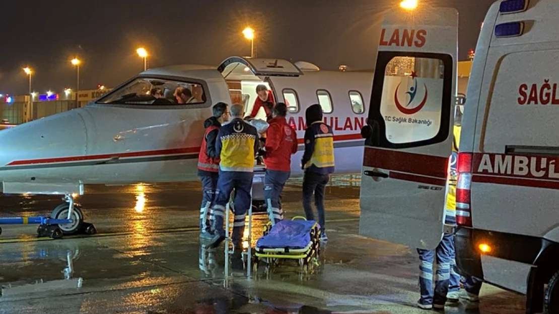 Tedavi İçin Ambulans Uçakla Türkiye'ye Getirildiler