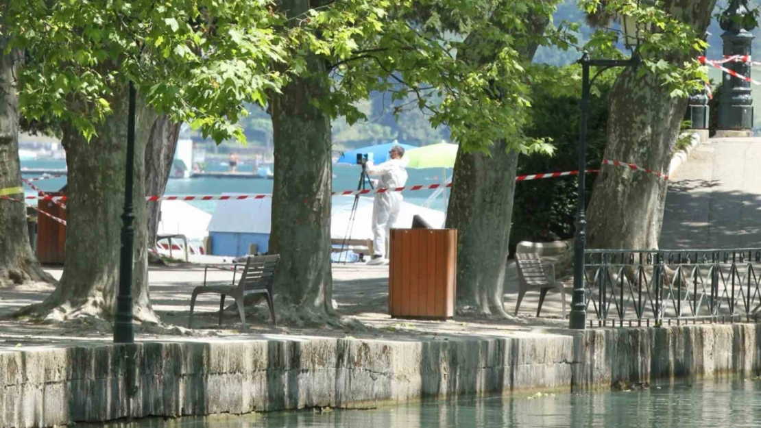 Fransa'da parkta çocuklara düzenlenen bıçaklı saldırıya ait görüntüler ortaya çıktı