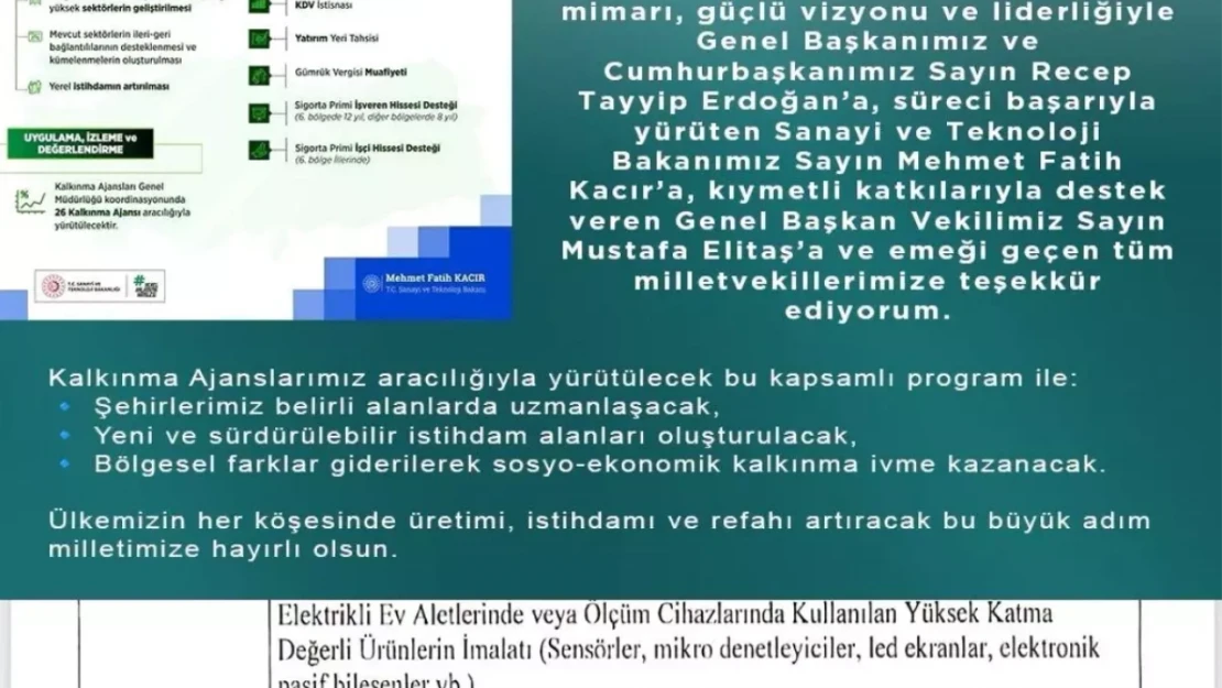 İHA ve Eğitim Uçağı Parçaları Üretilecek