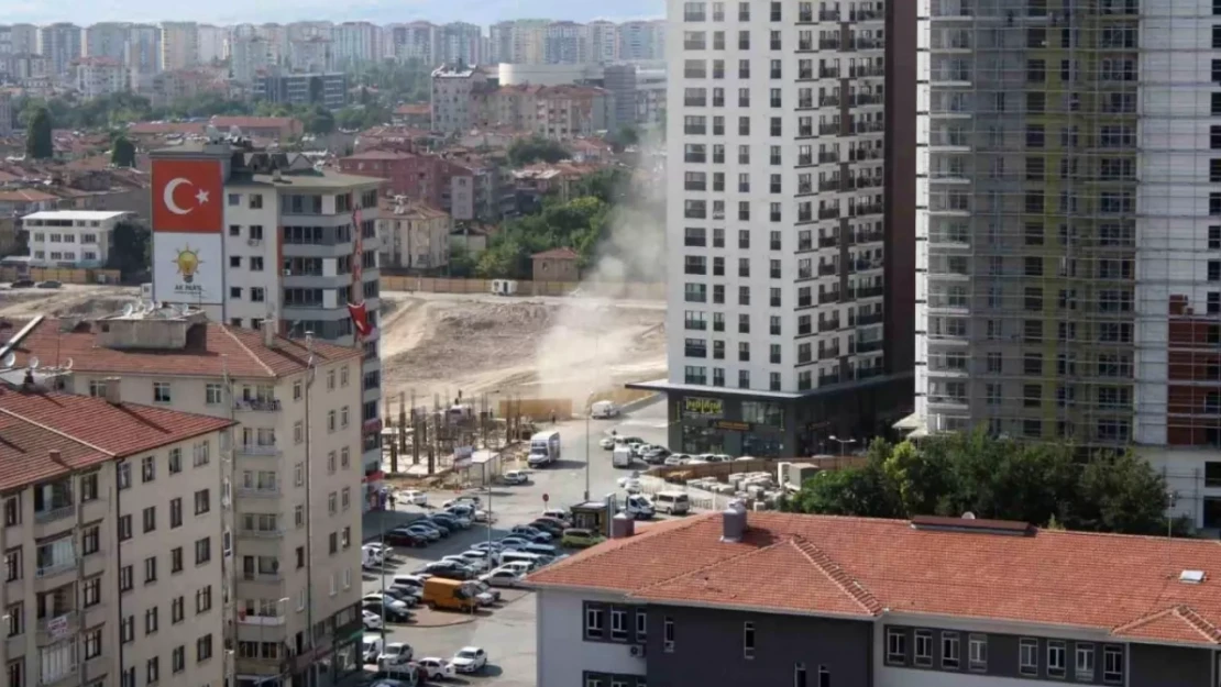İnşaatta Doğalgaz Borusu Patladı