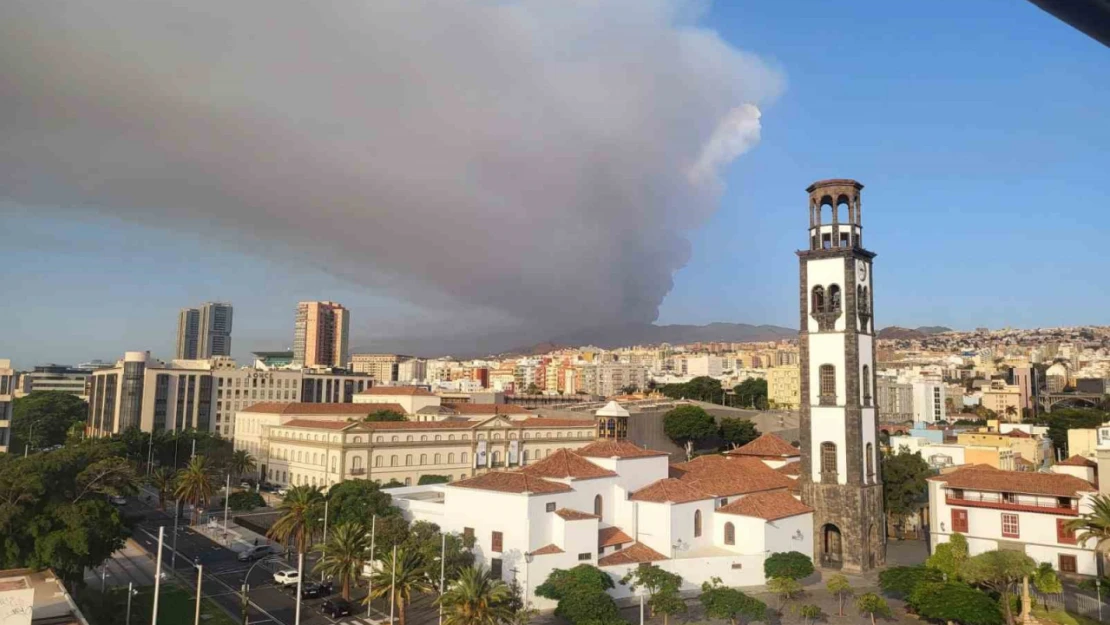 İspanya'nın Tenerife Adası'nda orman yangını çıktı