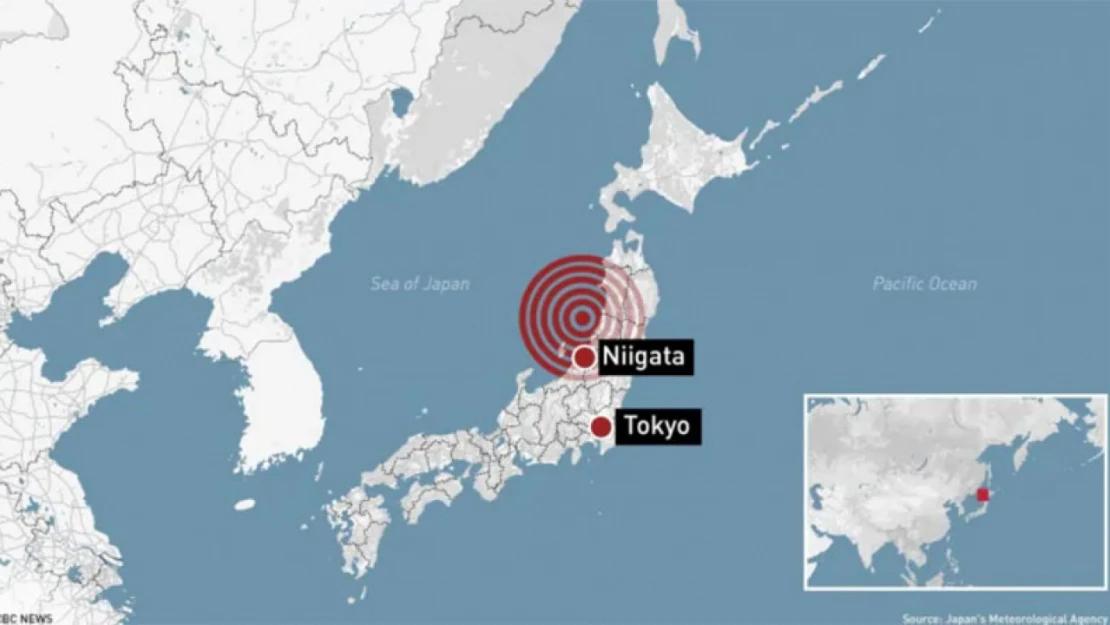 Japonya'nın Ishikawa eyaletinde meydana gelen 7.4 şiddetindeki deprem meydana geldi