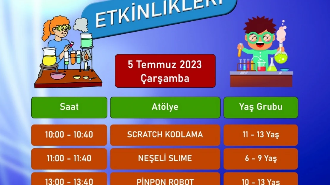 Kayseri Bilim Merkezi'nde 'Temmuz ayı etkinlikleri'