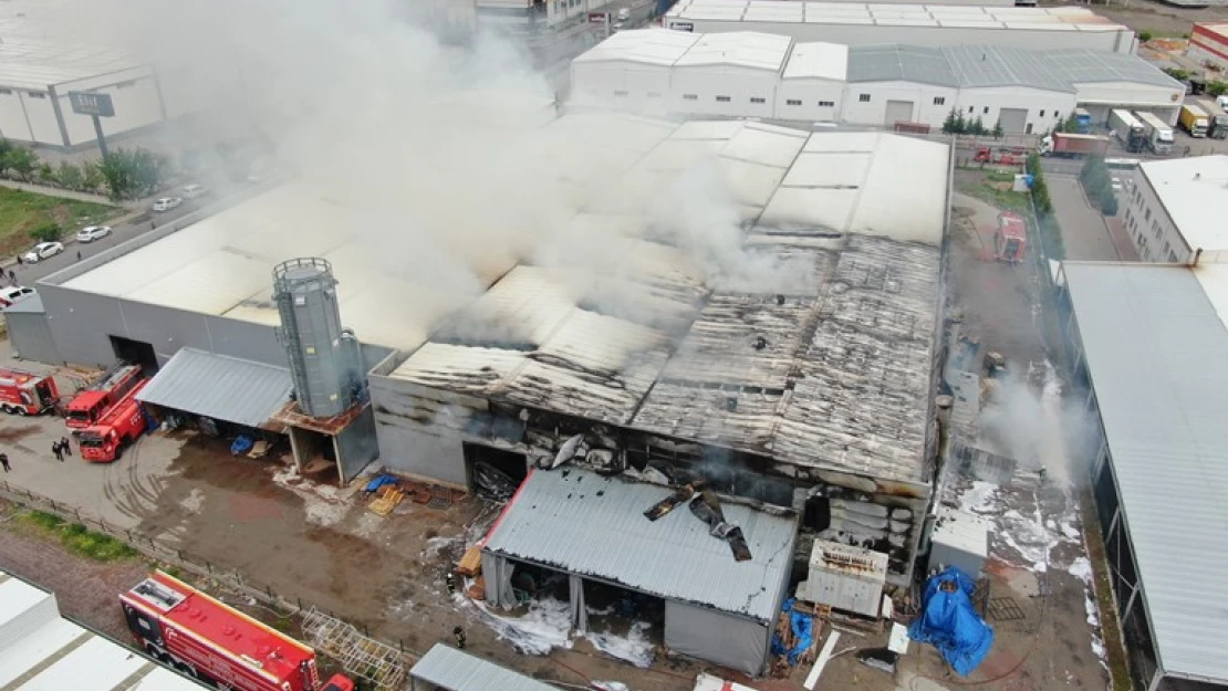 Kayseri'de fabrika yangını
