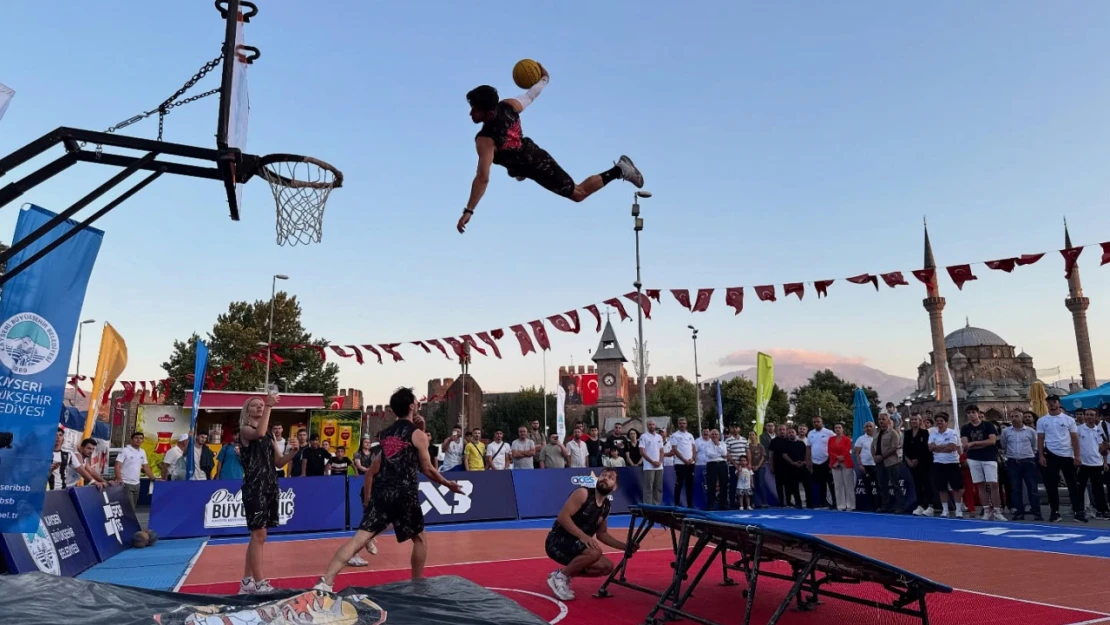 Kayseri'de FIBA Onaylı 3x3 Basketbol Coşkusu