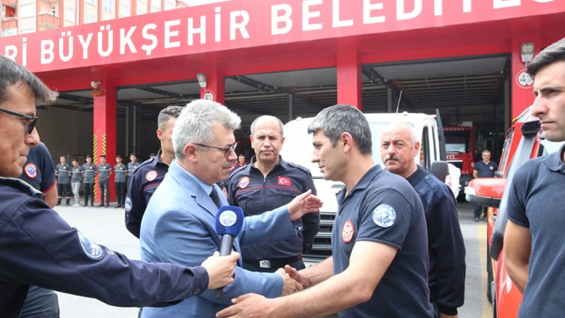 Kayseri'den sel bölgesine personel ve ekipman desteği