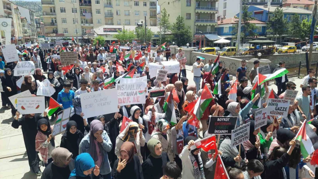 Konya'da İsrail'in Filistin'deki katliamlarına tepki