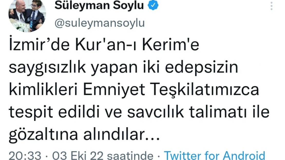 Kur'an-ı Kerim'e saldıran iki 'edepsiz' yakalandı