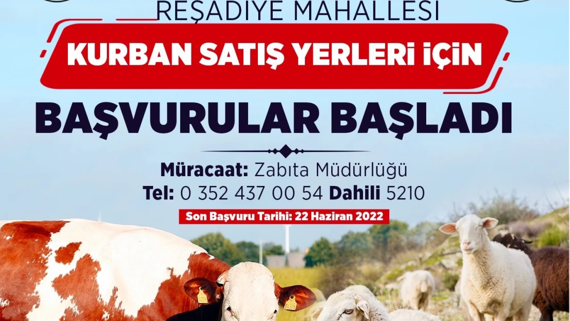 Kurban satış ve kesim yerleri belirlendi