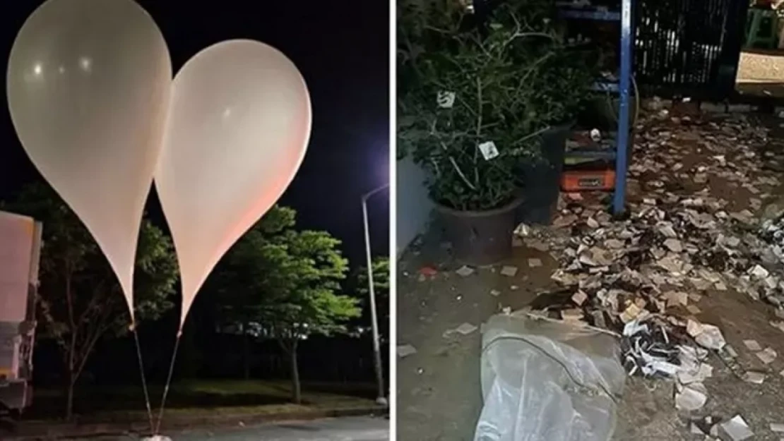 Kuzey Kore, Güney Kore'ye çöp dolu 350 balon daha gönderdi