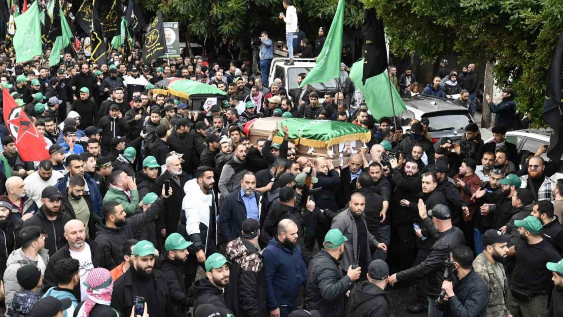 Lübnan'da öldürülen Hamas Siyasi Büro Başkan Yardımcısı El Aruri toprağa verildi