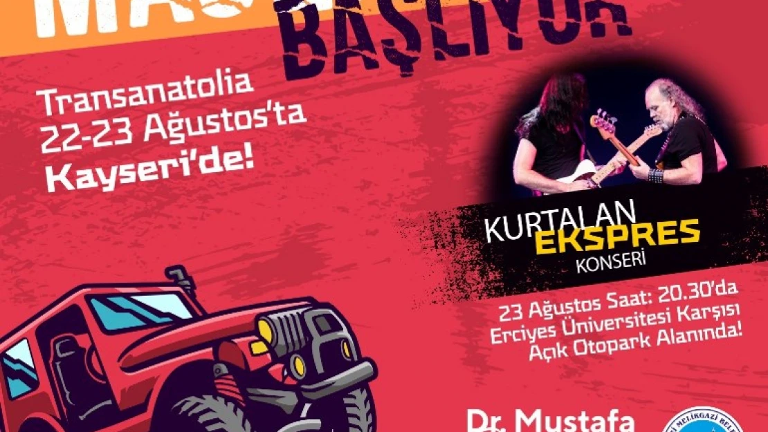 Melikgazi'den Kurtalan Ekspres konserine davet